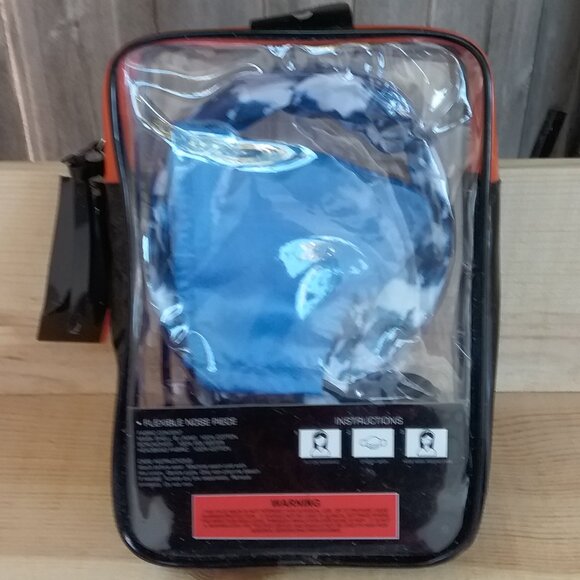 French Connection Women's Blue Tie Dye Face Mask Set - Picture 5 of 7